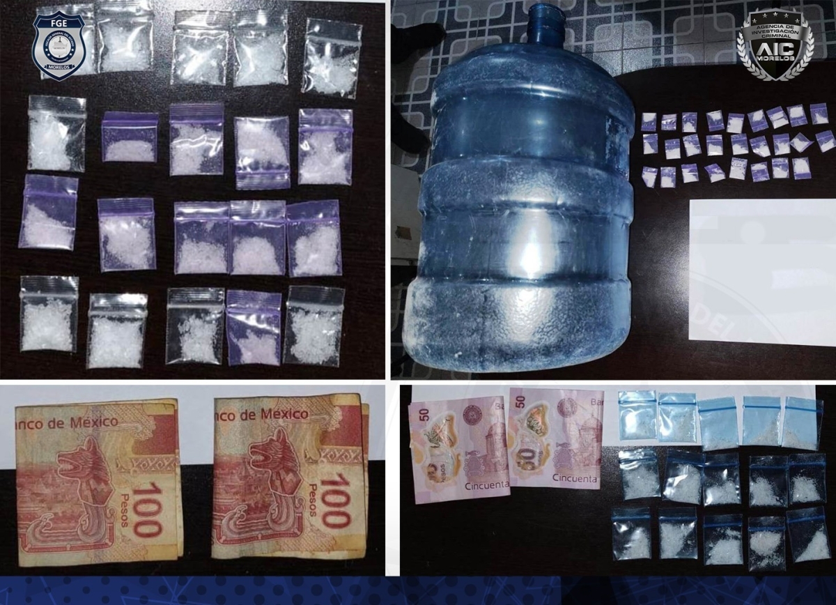 Asegura la AIC a cuatro personas con droga en Tequesquitengo