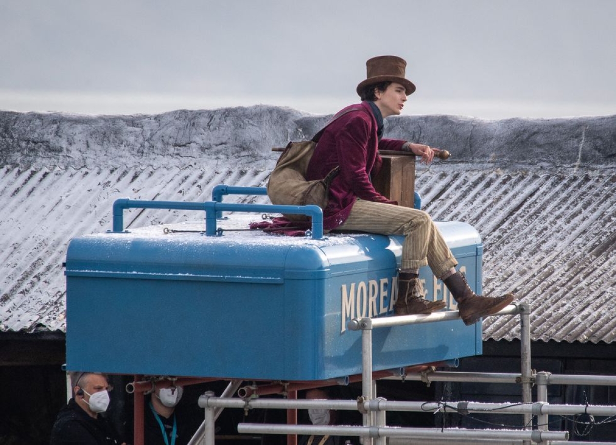 Hay nuevas imágenes de Timothée Chalamet como 'Williy Wonka'