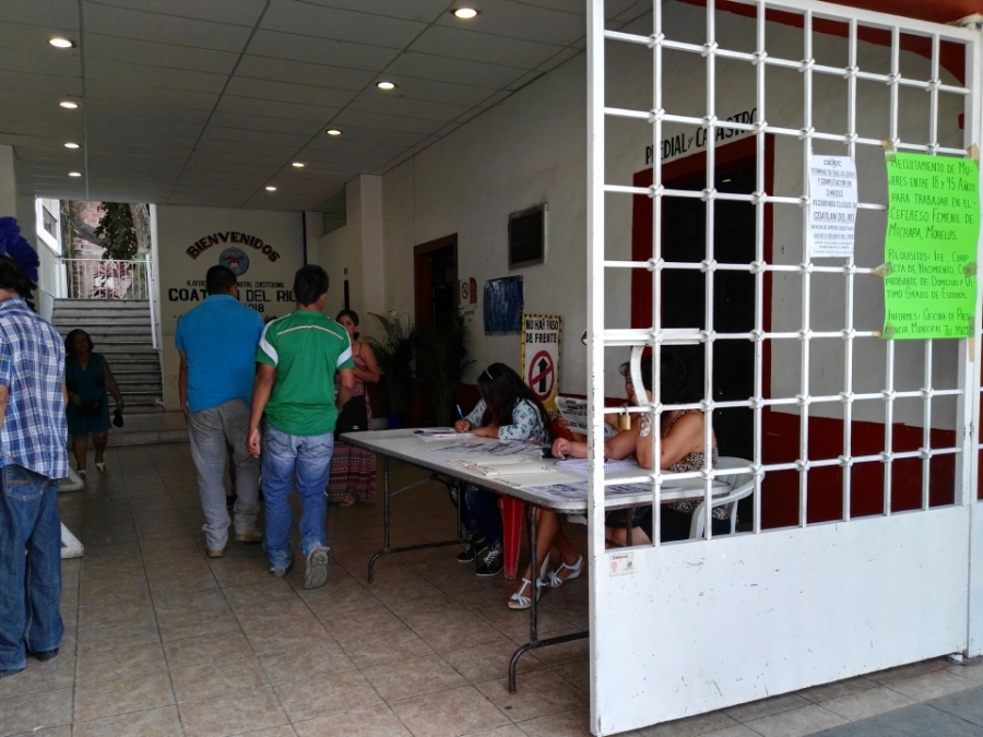 Registrarán el acceso de ciudadanos a las instalaciones del palacio municipal de Coatlán del Río