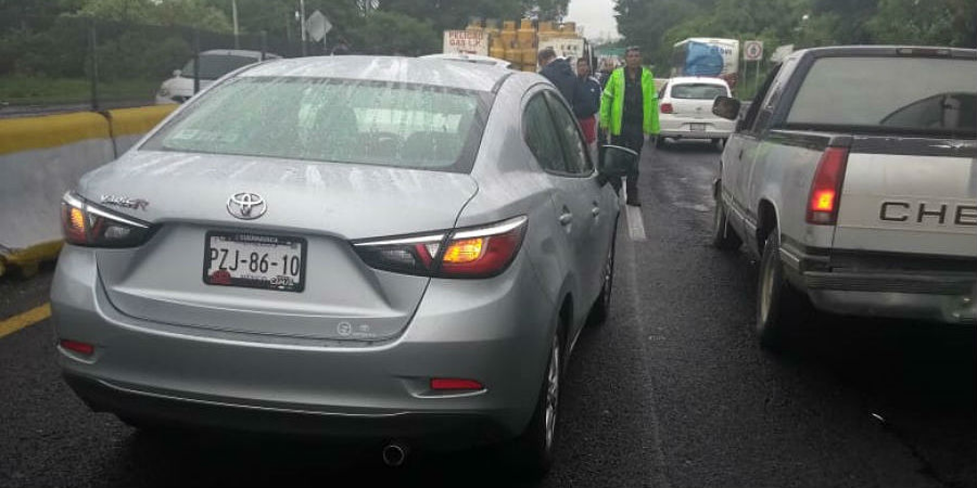 Se registra carambola en la autopista México-Acapulco