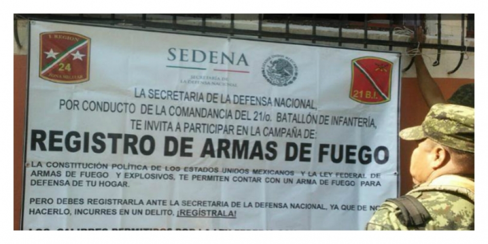 Instala Sedena módulo de registro de armas de fuego en Cuernavaca