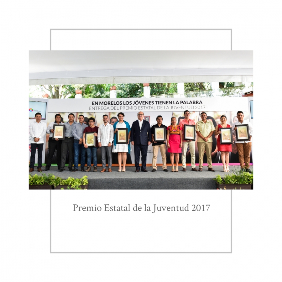 Entrega Graco el Premio Estatal de la Juventud 2017