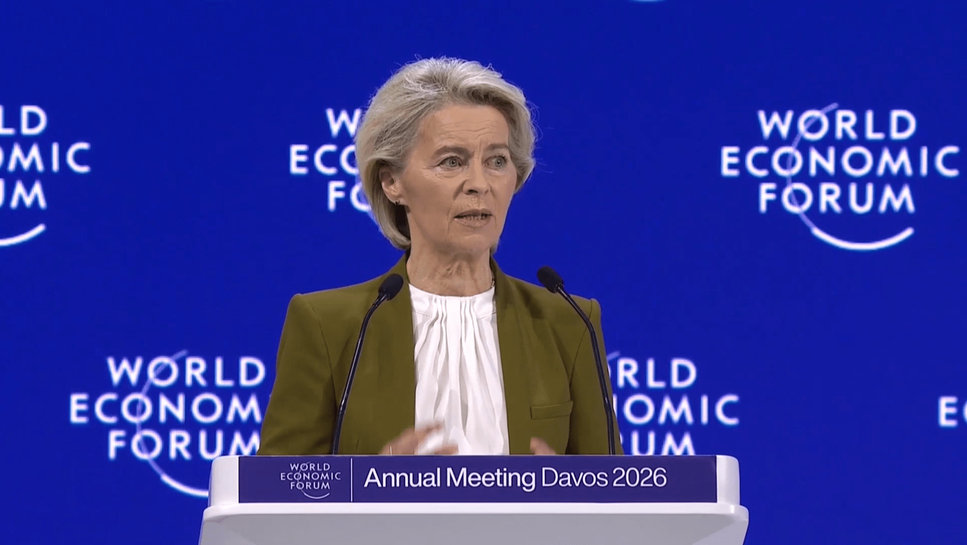 Von der Leyen: Europa debe reforzar autonomía económica y defensa
