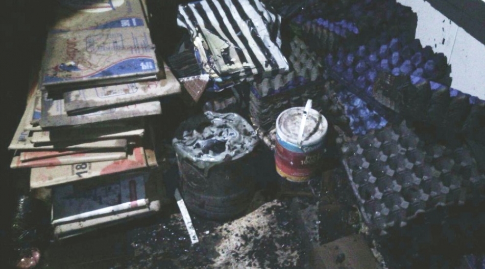Se incendió un local de abarrotes en el mercado ALM