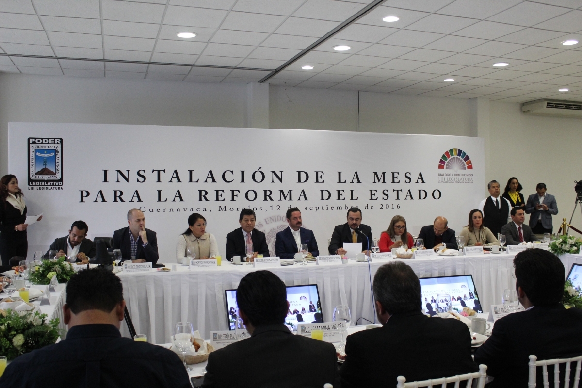 Instalan otra vez la Mesa para la Reforma del Estado