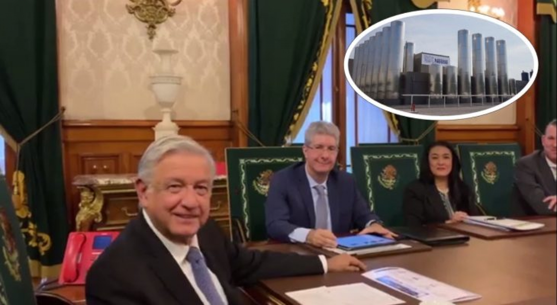 AMLO anuncia la primera gran inversión millonaria en su gobierno: Nestlé abrirá planta (VIDEO)