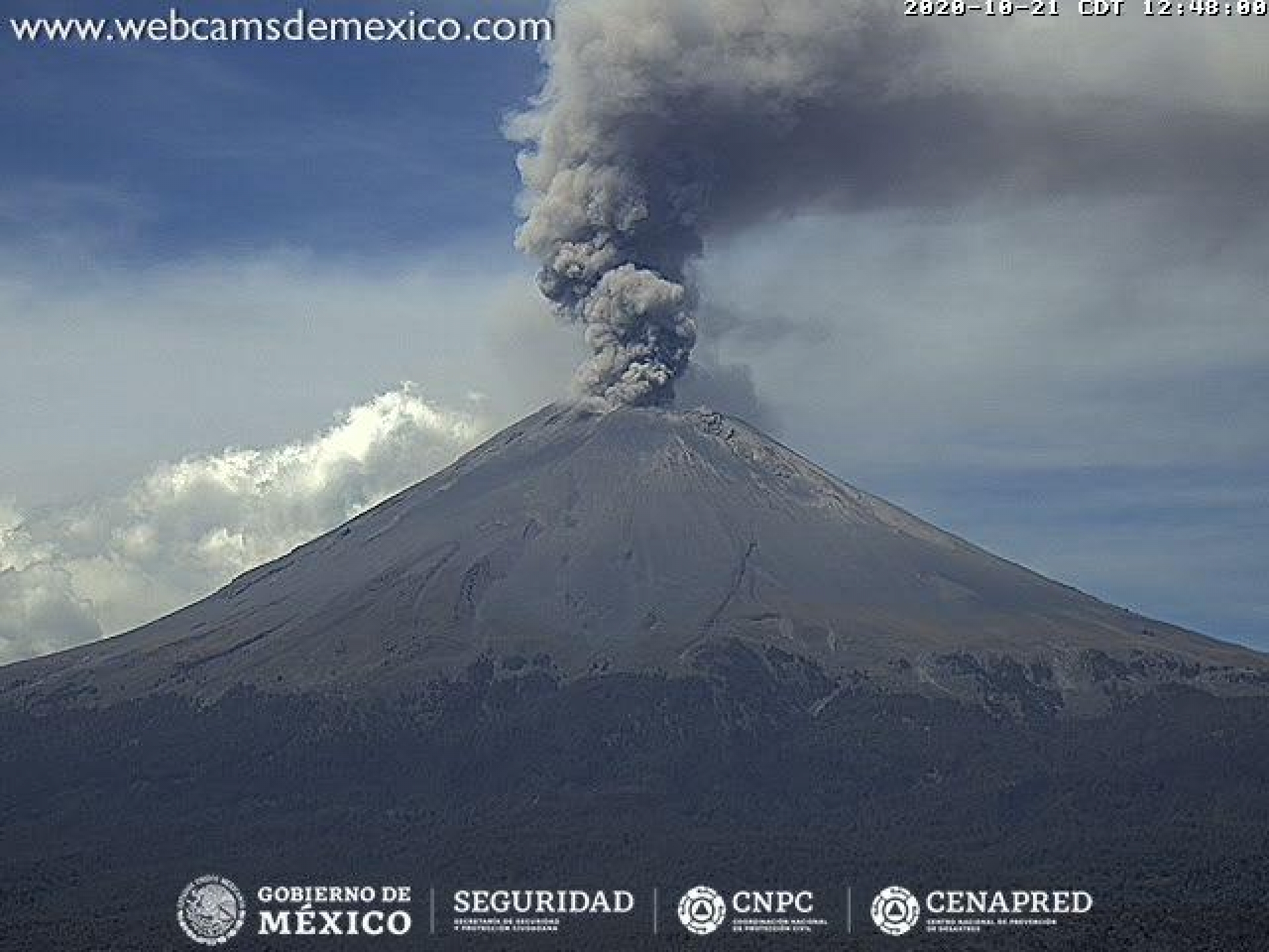 Identifican sistemas de monitoreo 267 exhalaciones del volcán Popocatépetl