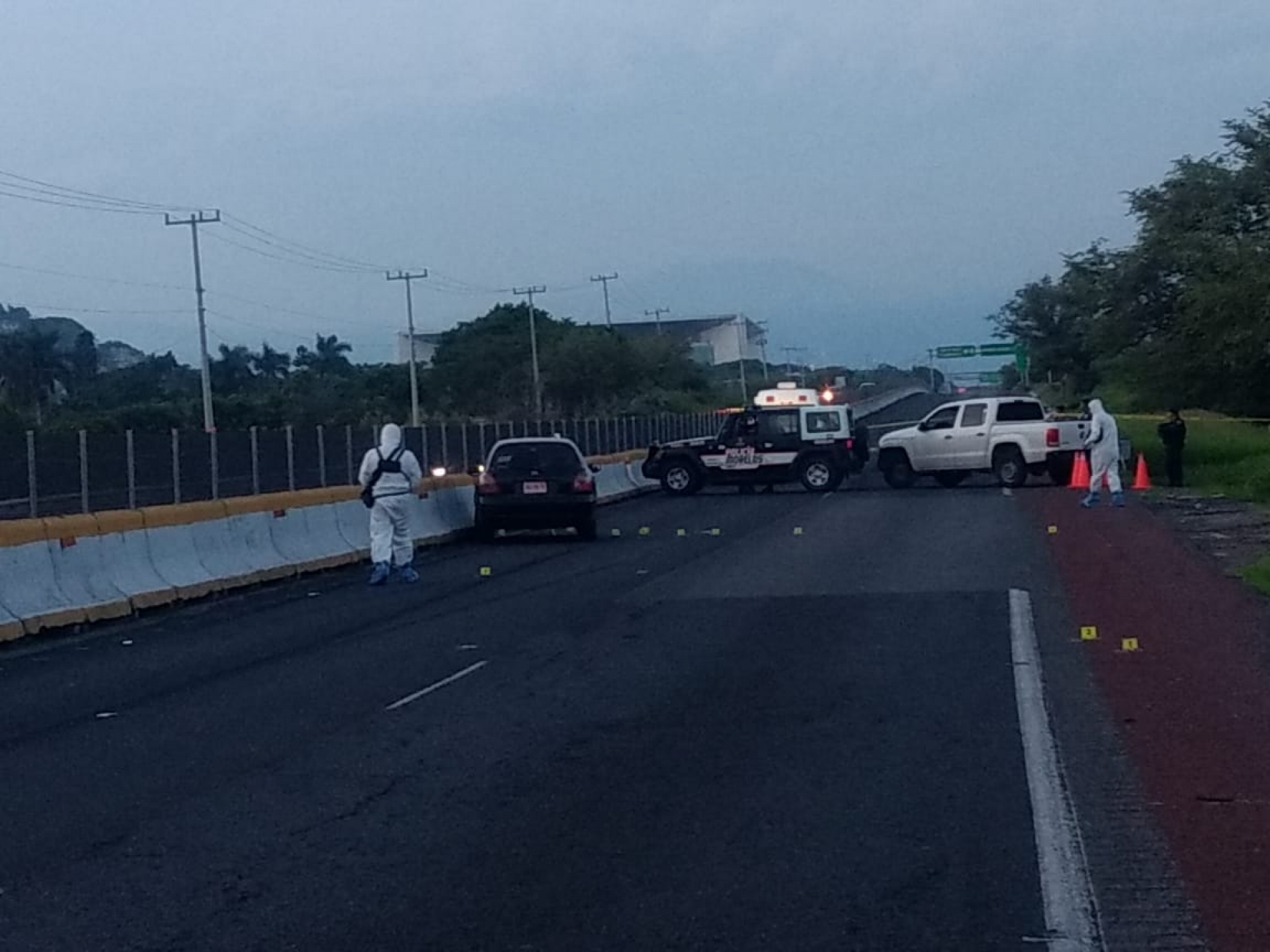 Dos hombres fueron asesinados a balazos en la autopista México-Acapulco