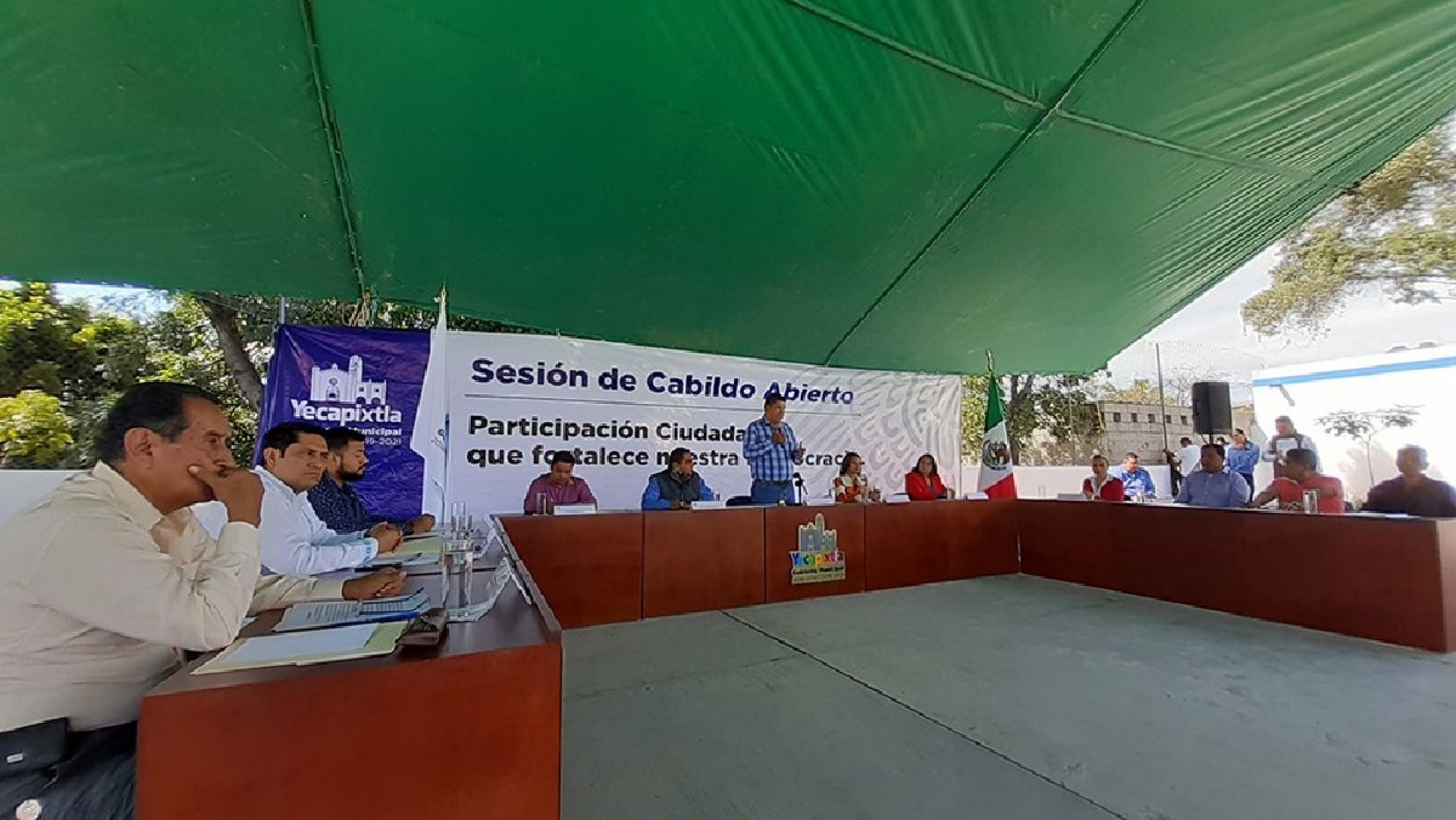 Celebra Cabildo de Yecapixtla sesión abierta en Mexquemeca