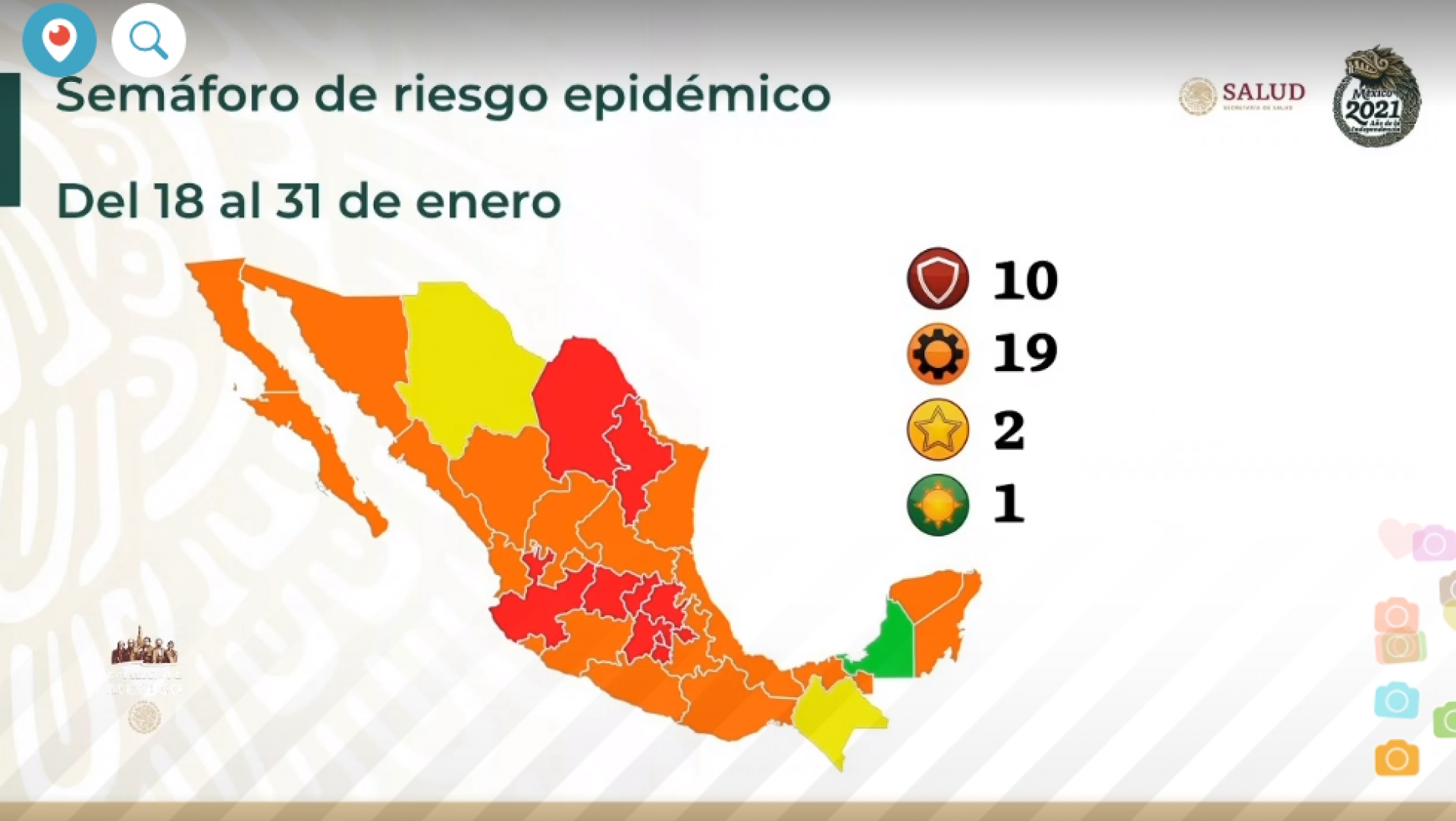 Morelos se mantiene en semáforo rojo