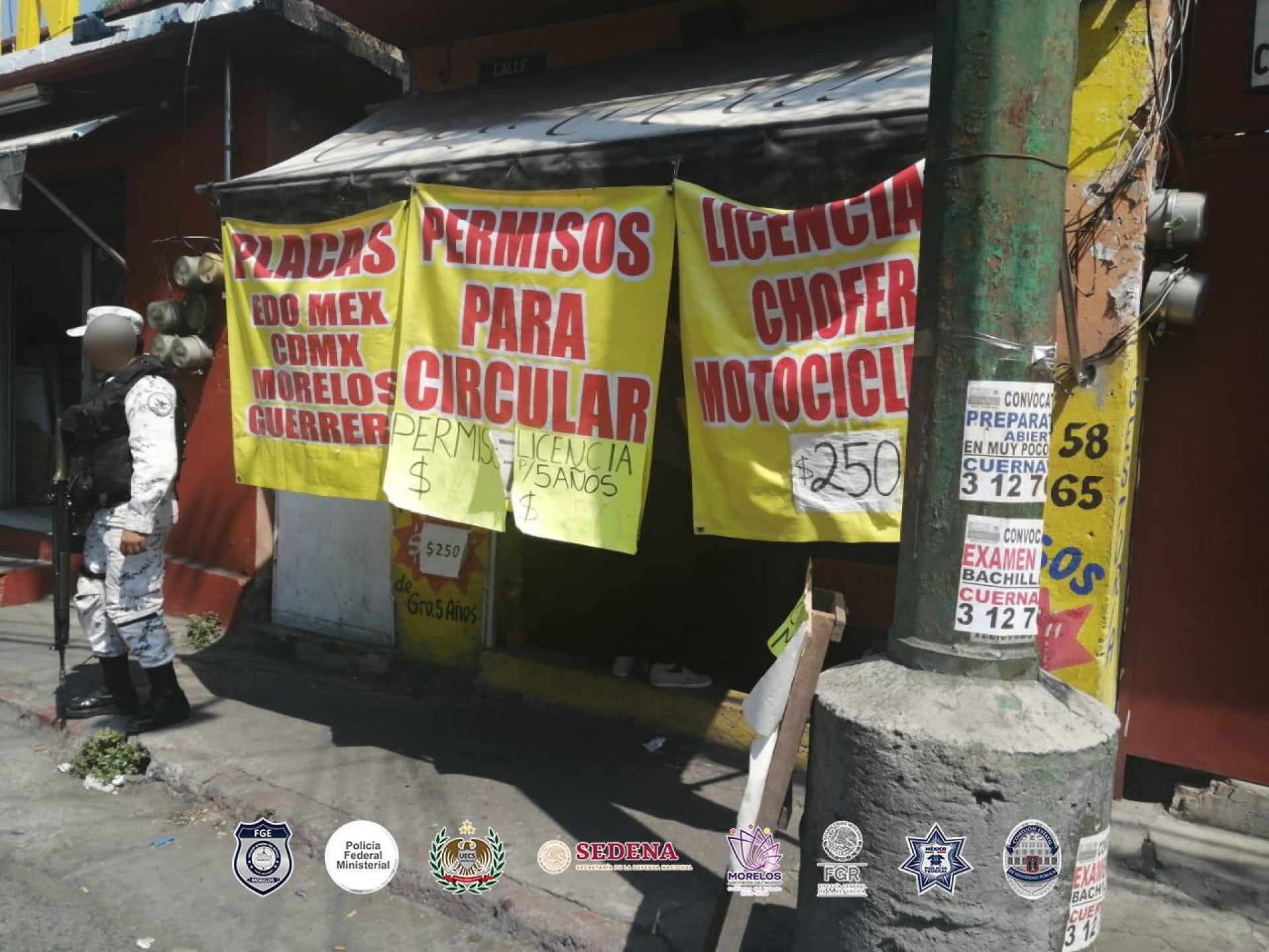 Catea FGE 'casas de gestoría vehicular' en Cuernavaca