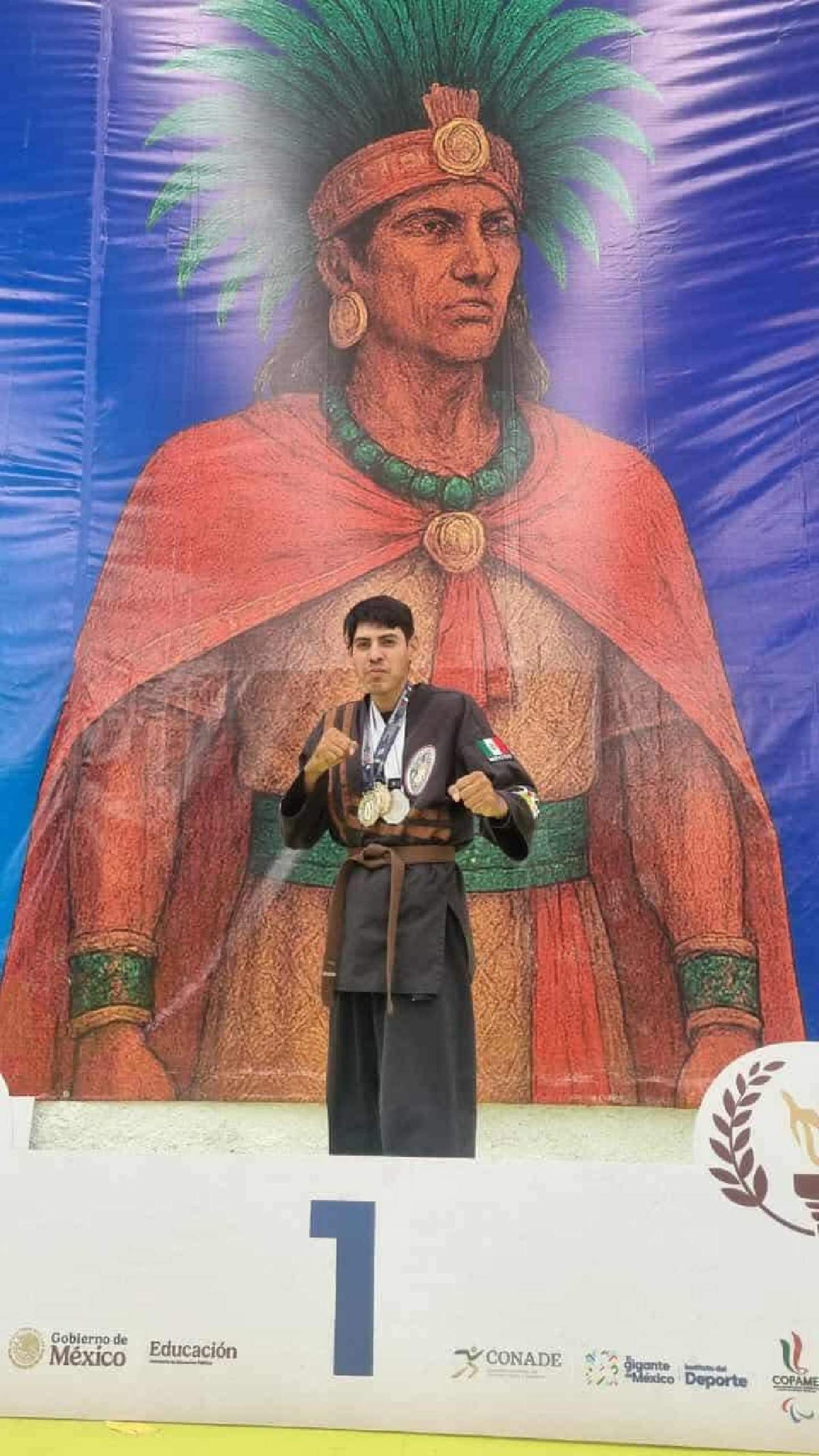 Alejandro Pineda brilla en el Nacional Tlatoani Cuauhtémoc