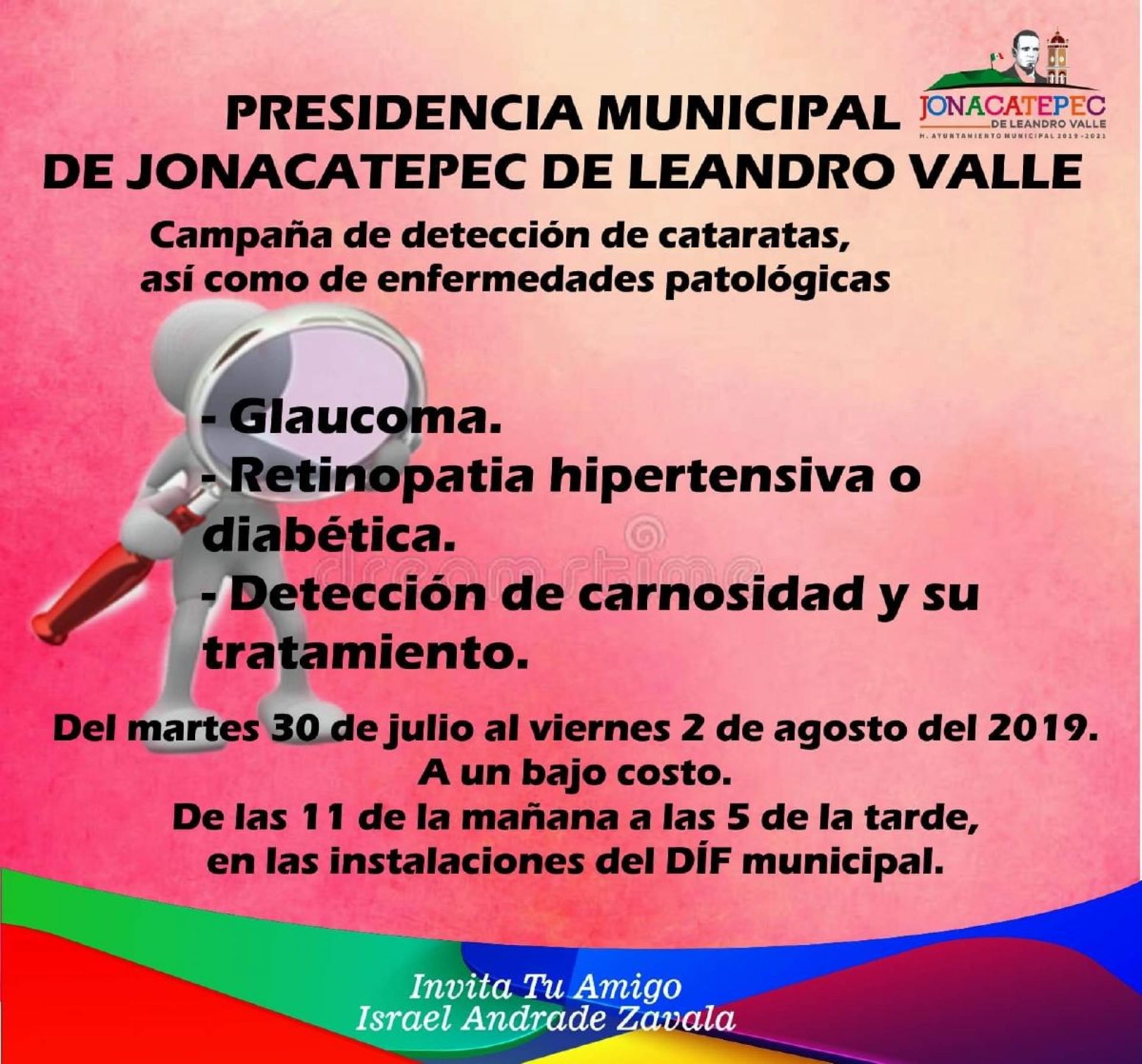 Lanzan campaña de detección de cataratas en Jonacatepec