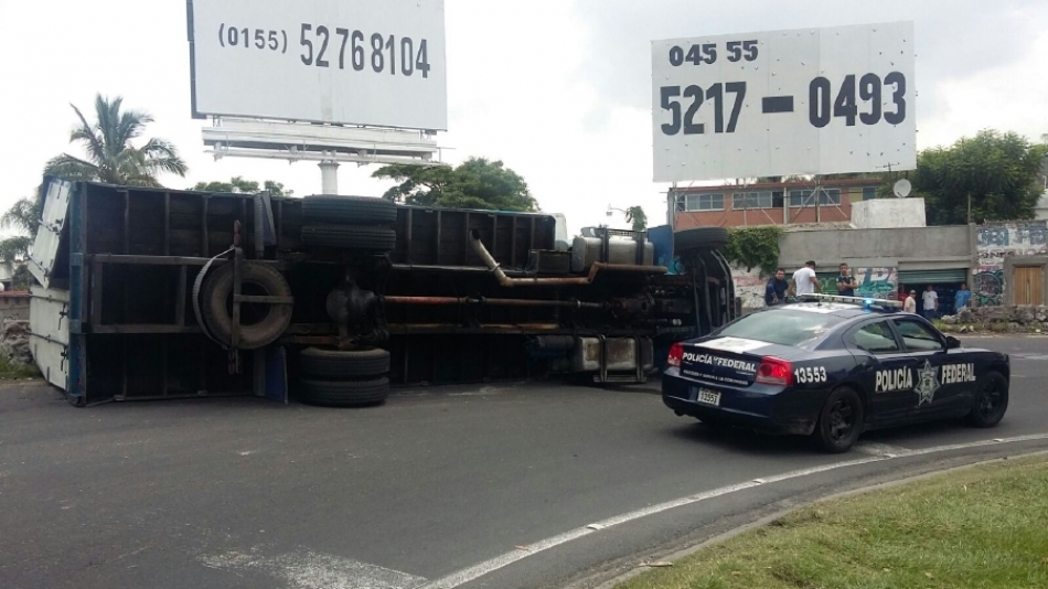 Resultó lesionado durante una volcadura