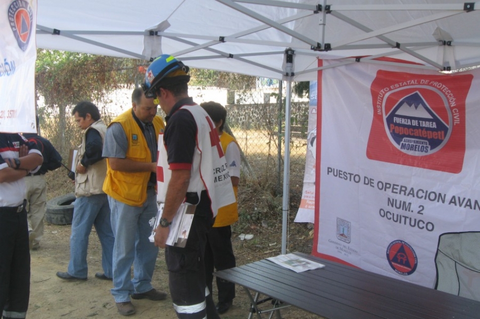Actualizará la Cruz Roja cada seis meses censo de personas que viven cerca del Popocatépetl