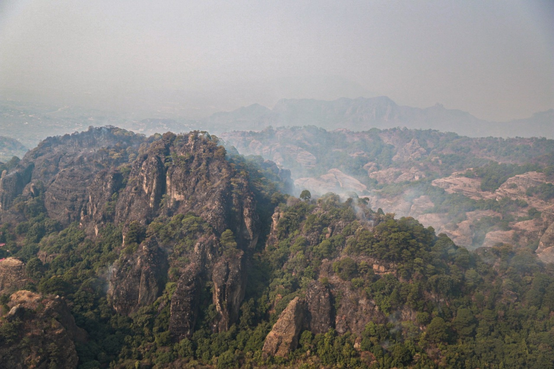Refiere SDS 70% de control y 50% de liquidación en incendio forestal en paraje 'Oztopulco'