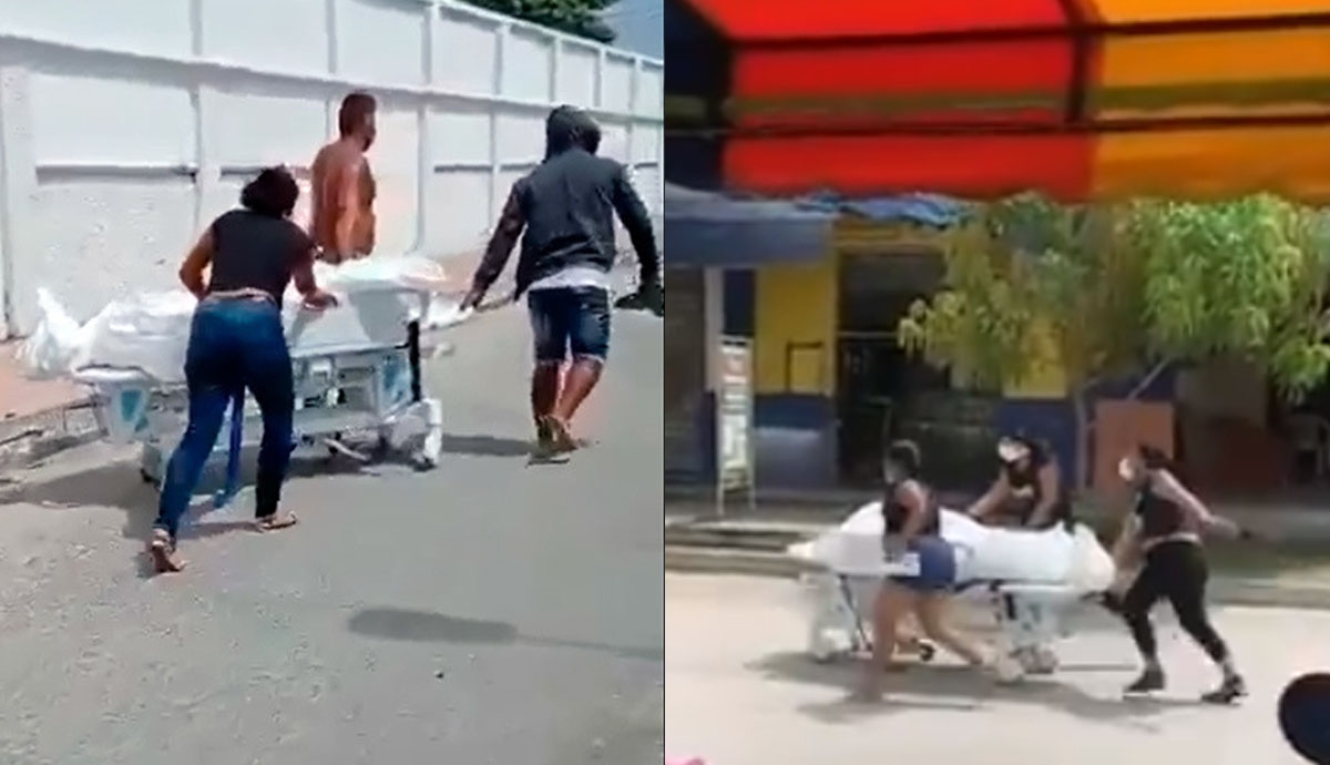 Sacan cadáver de un hospital y lo pasean por las calles