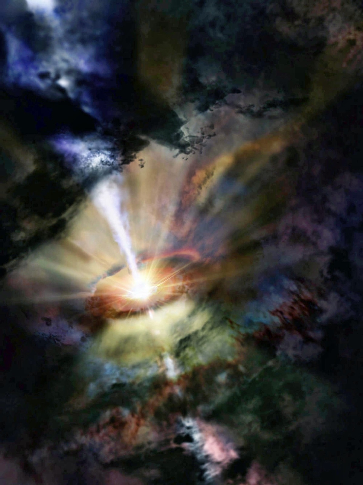 Descubren astrónomos agujero negro supermasivo que se alimenta de gas frío