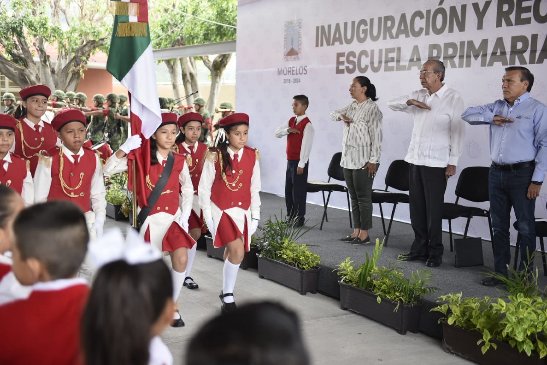 Inauguran reconstrucción de la primaria 'Juan N. Álvarez', en Jiutepec