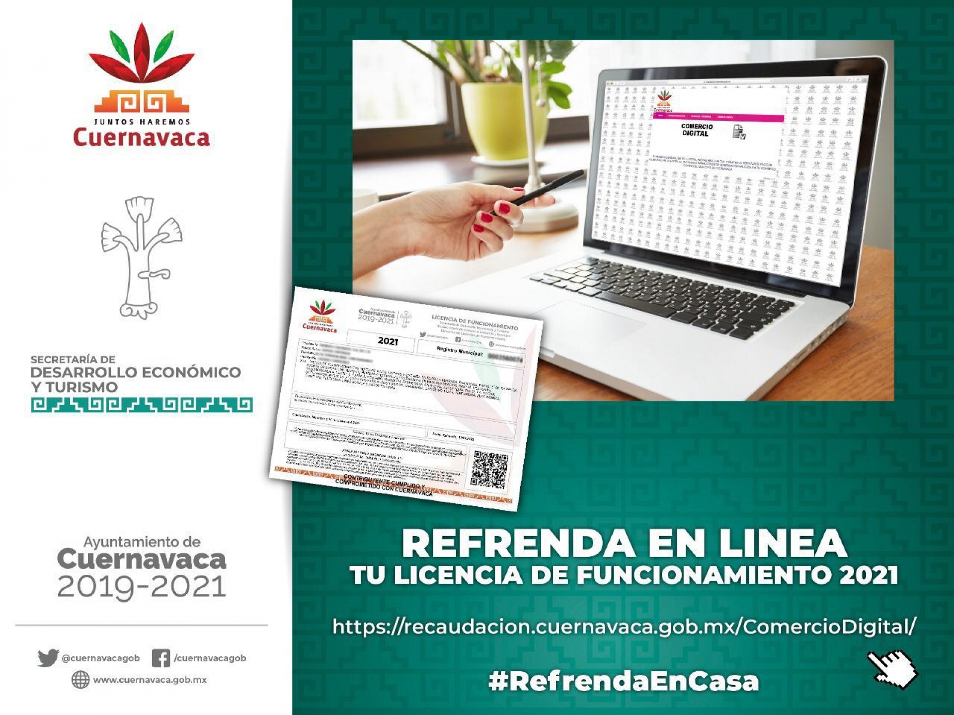 Facilita ayuntamiento capitalino al comercio aperturas y y refrendos 2021