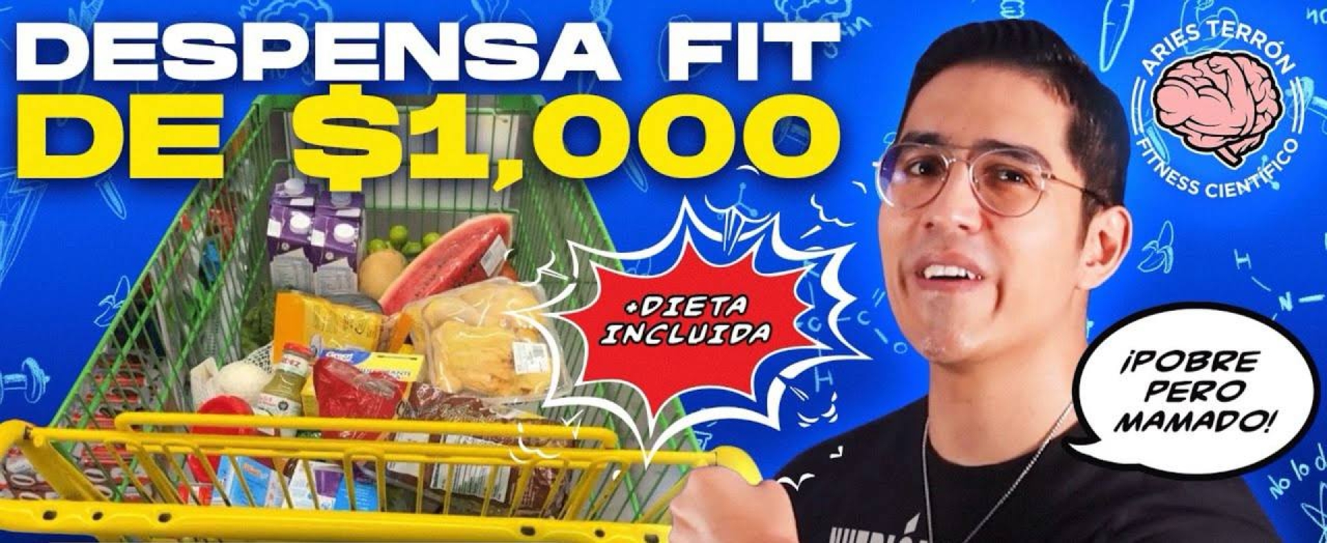 Nutriólogo viraliza su 'despensa fit' de mil pesos en Bodega Aurrera