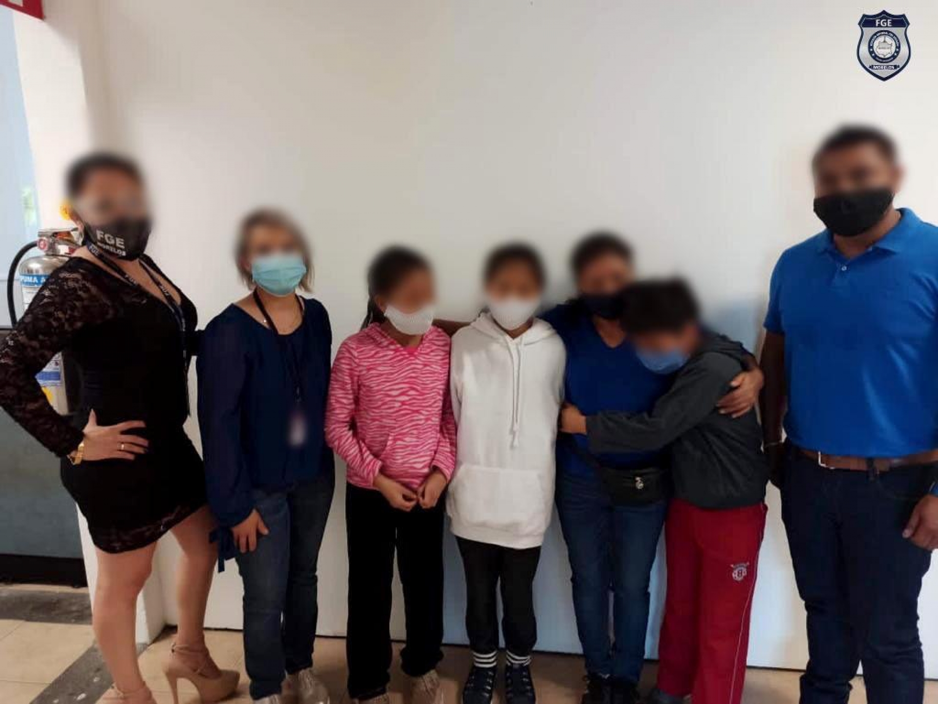 FGE reintegra a tres menores sustraídos