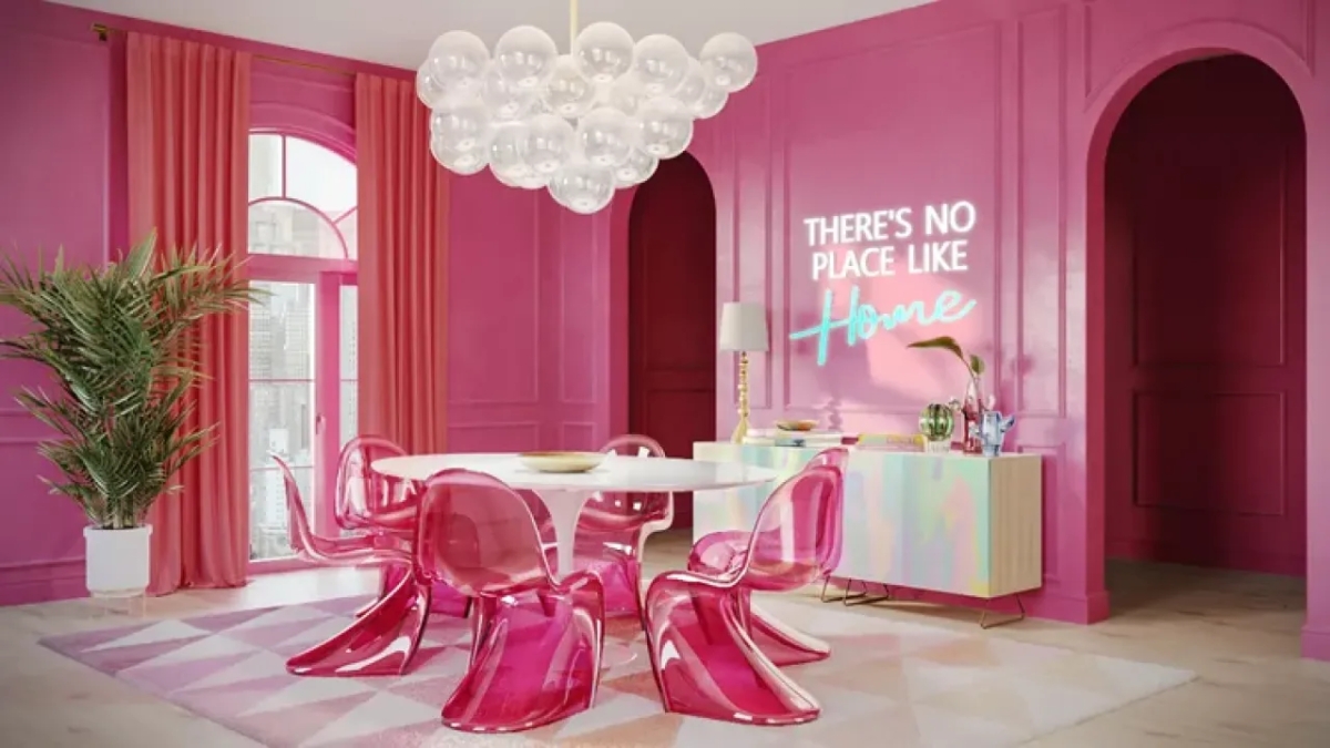 "Barbie, la película": así es el efecto "barbiecore" en diseño y arquitectura de casas