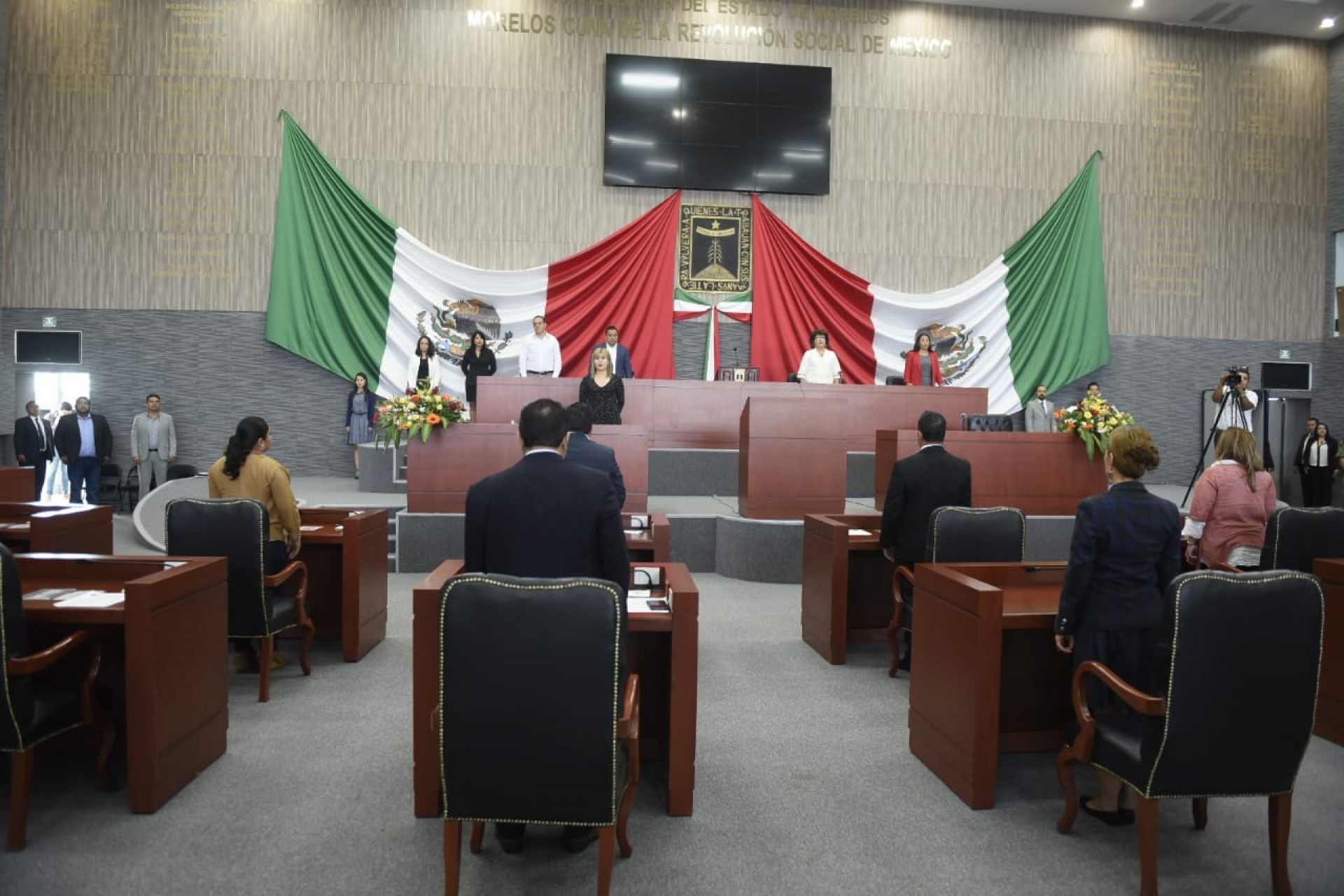 En el Congreso local conmemoran el 'Día de los Símbolos Nacionales'