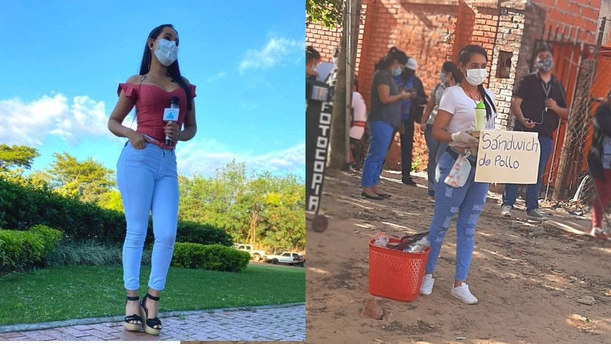 Critican a reportera por vender sándwiches y ella responde "Vergüenza es robar"