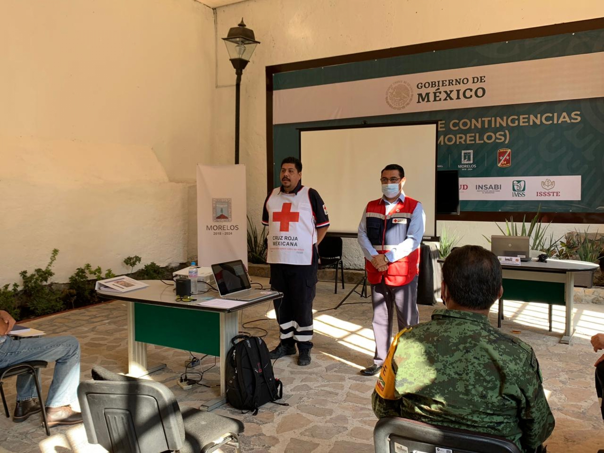 Imparte Cruz Roja taller del 'Sistema de Comando de Incidentes' a militares