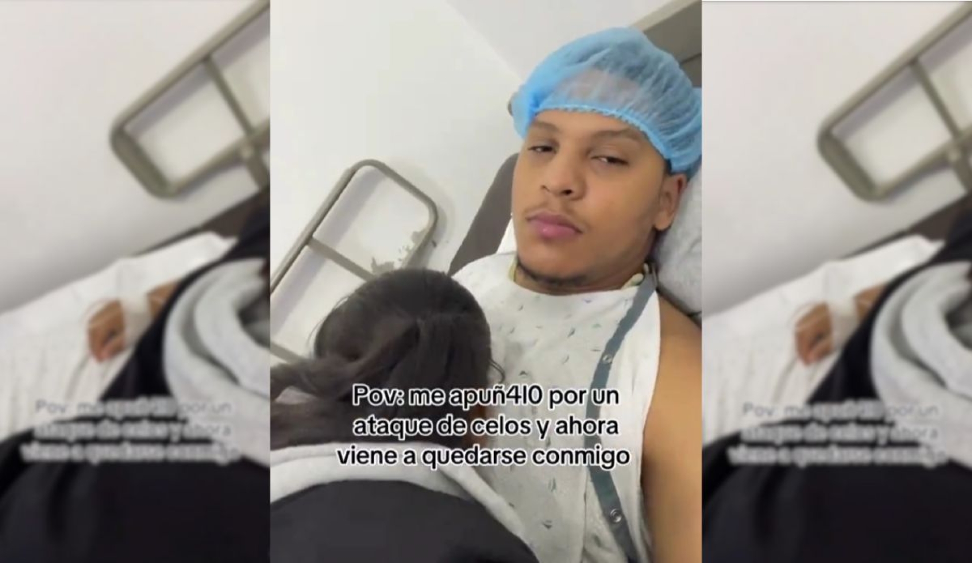 'Me apuñaló por celos y luego se quedó conmigo': Video en hospital desata polémica