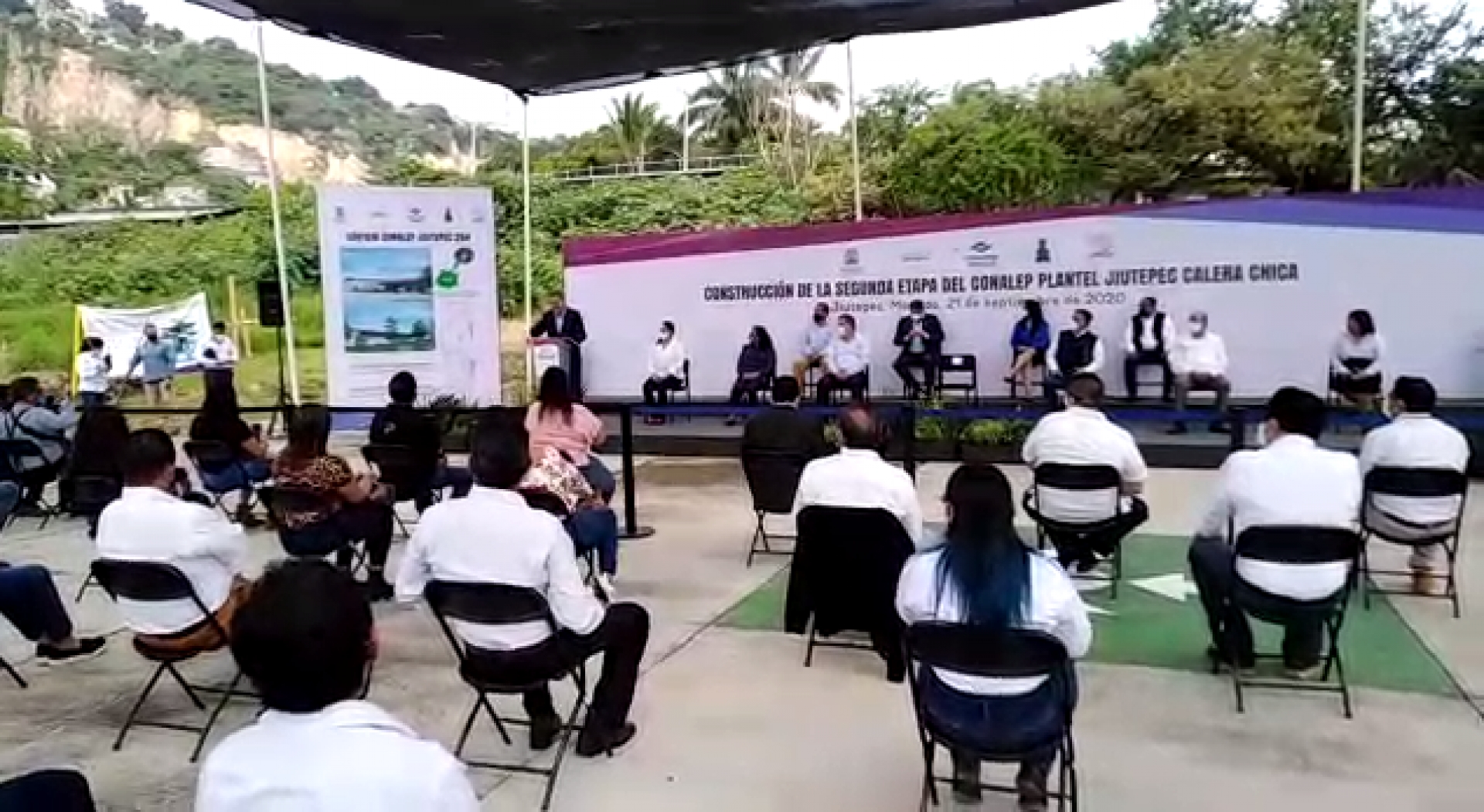 Preside gobernador inicio de segunda etapa de obra en plantel del Conalep