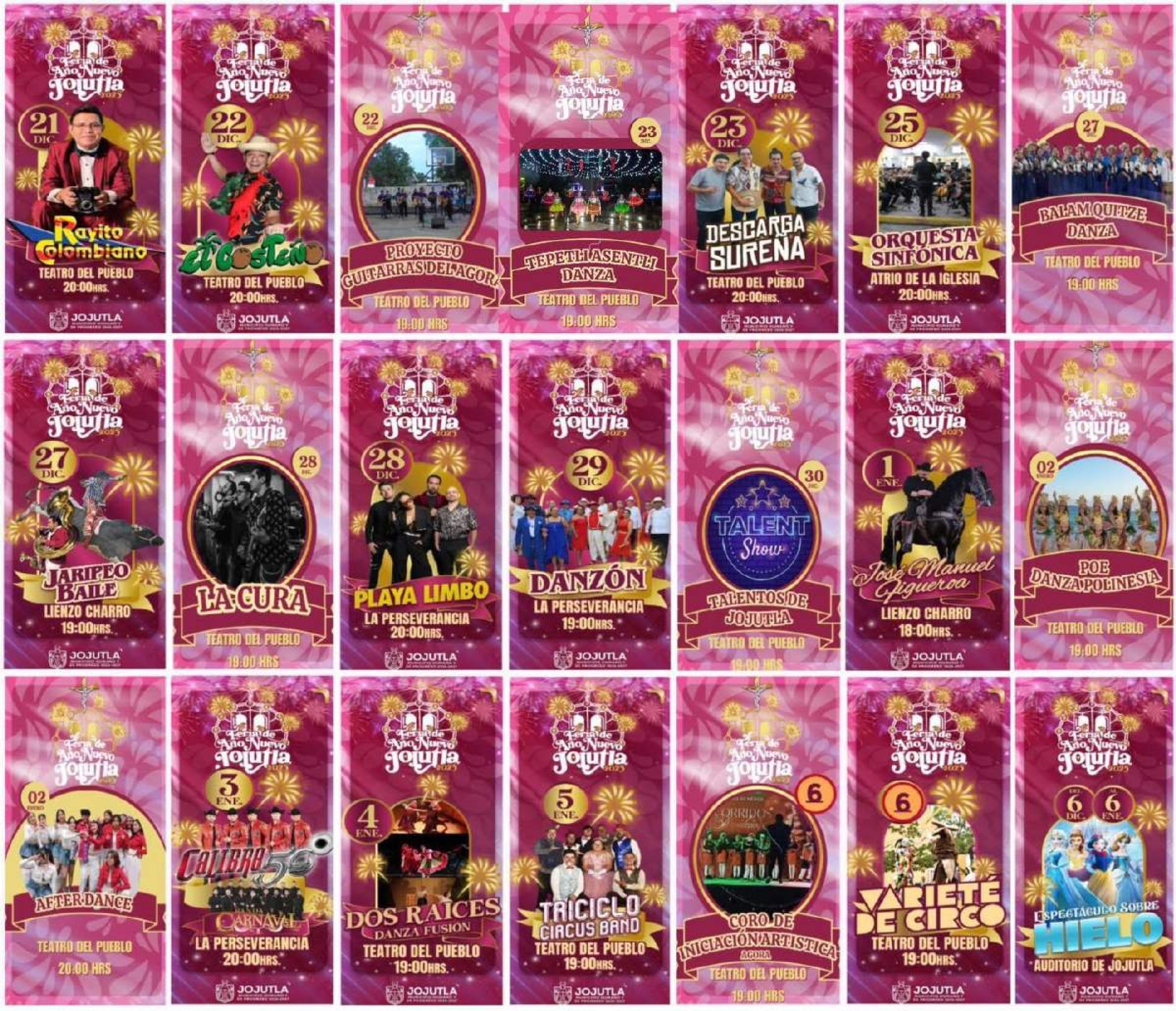 Mañana inicia la Feria de Año Nuevo Jojutla 2025