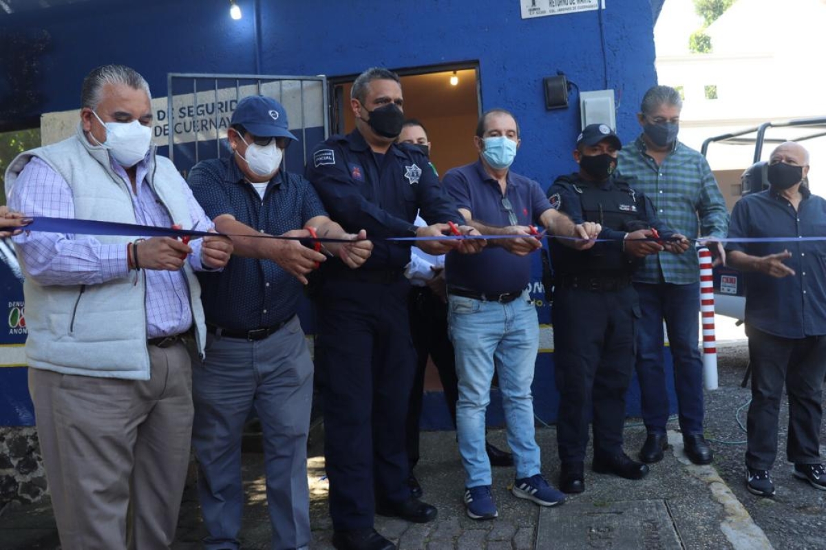 Rehabilitan módulo de seguridad en Jardines de Cuernavaca