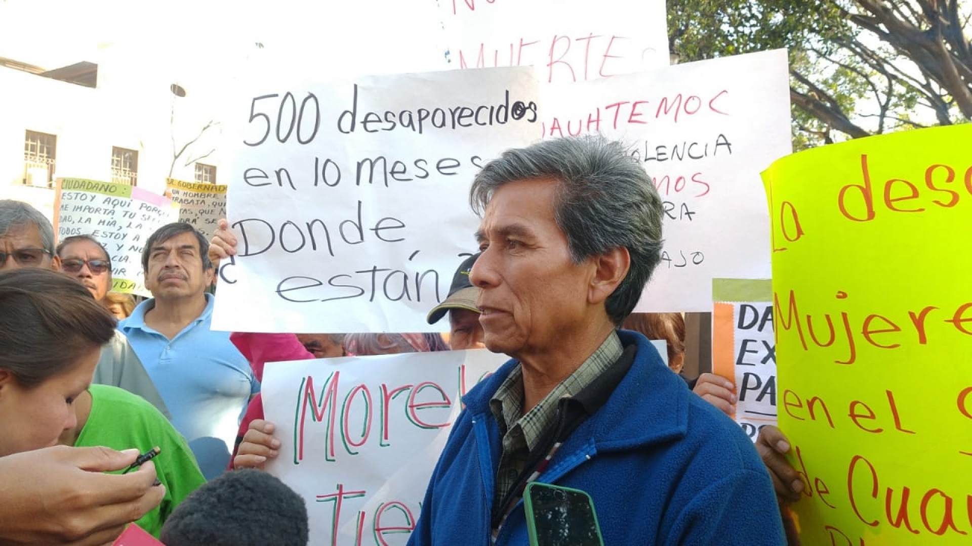 Se manifiesta Asociación Cívica Morelense contra la inseguridad