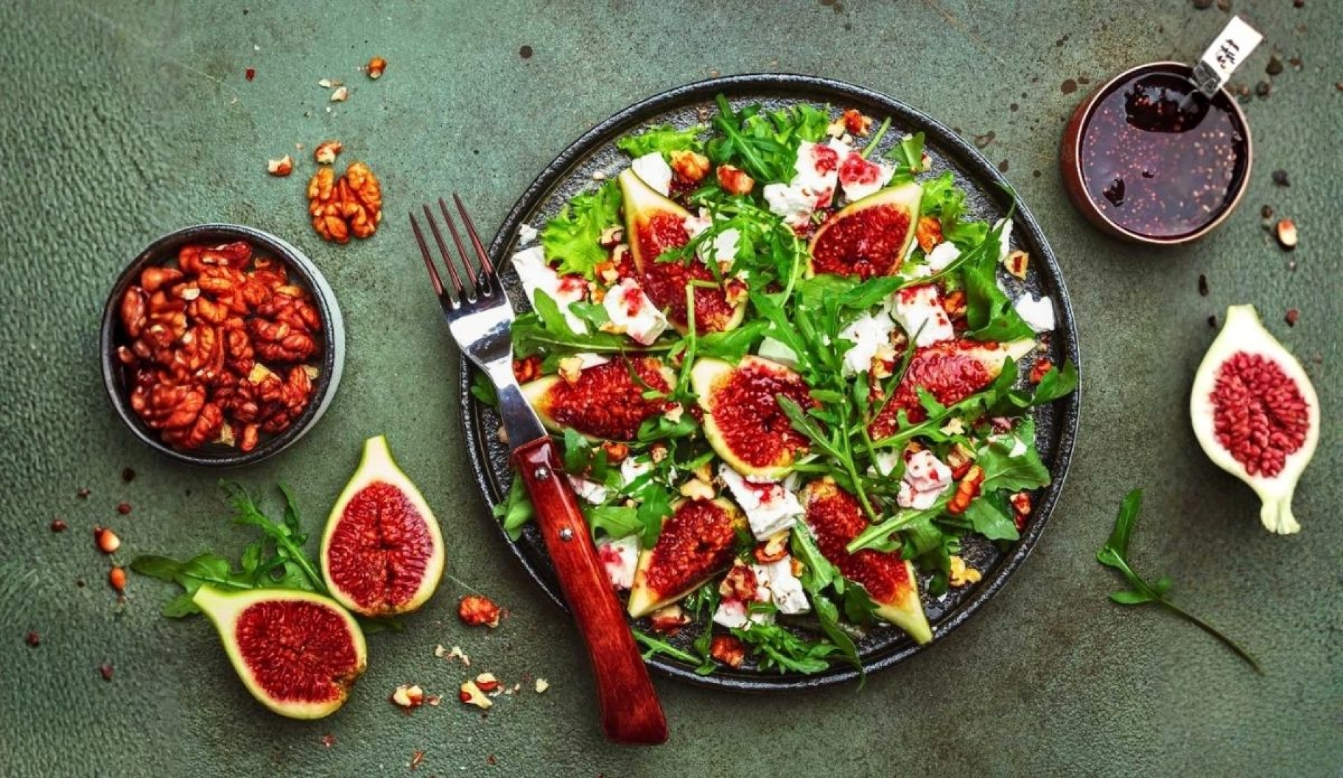 Ensalada de higos y queso de cabra, alternativa fresca y ligera