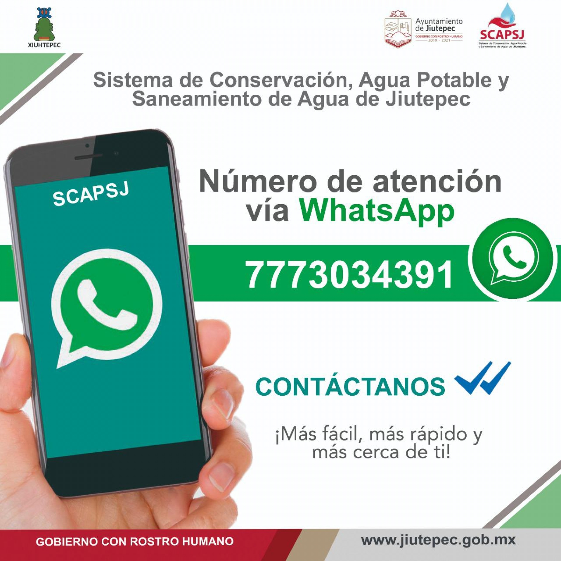 Informa SCAPSJ que no habrá limitaciones en dotación de agua potable