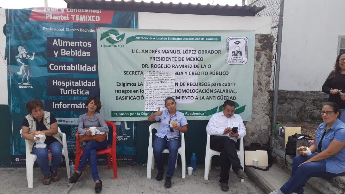 Continuarán protestas en Conalep: sindicato