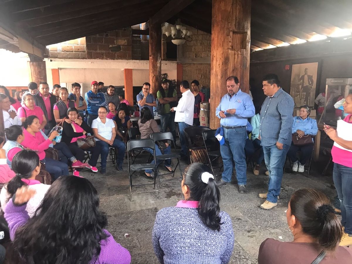 Alcalde Paco Sánchez se reúne con equipo de trabajo para apoyar a damnificados por sismo