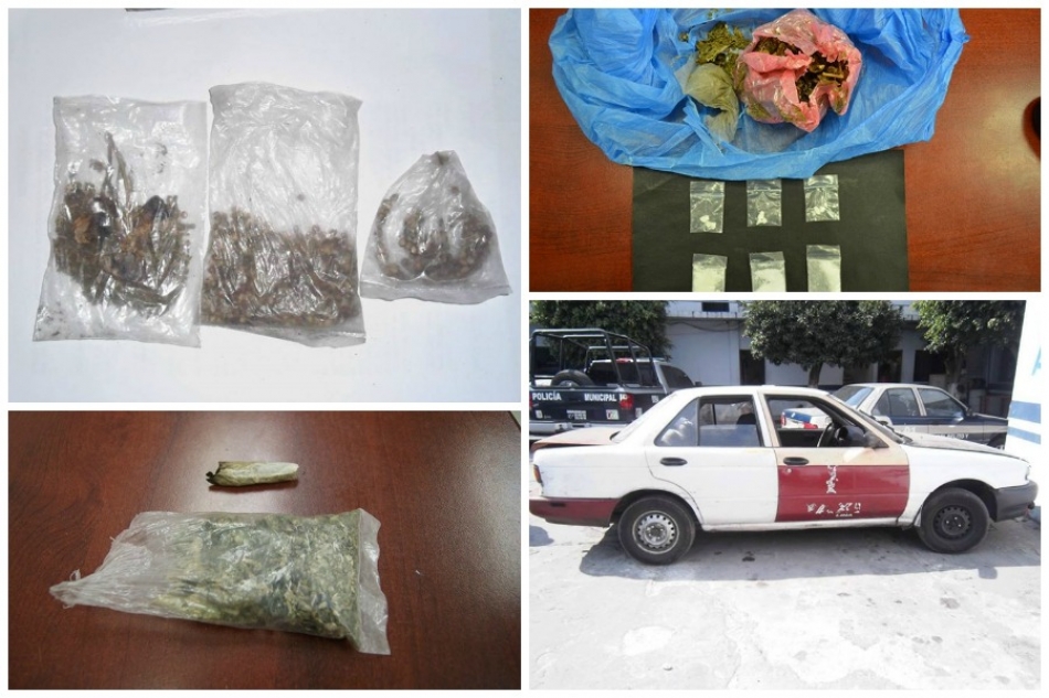 En hechos distintos, arrestan a cinco hombres en posesión de droga
