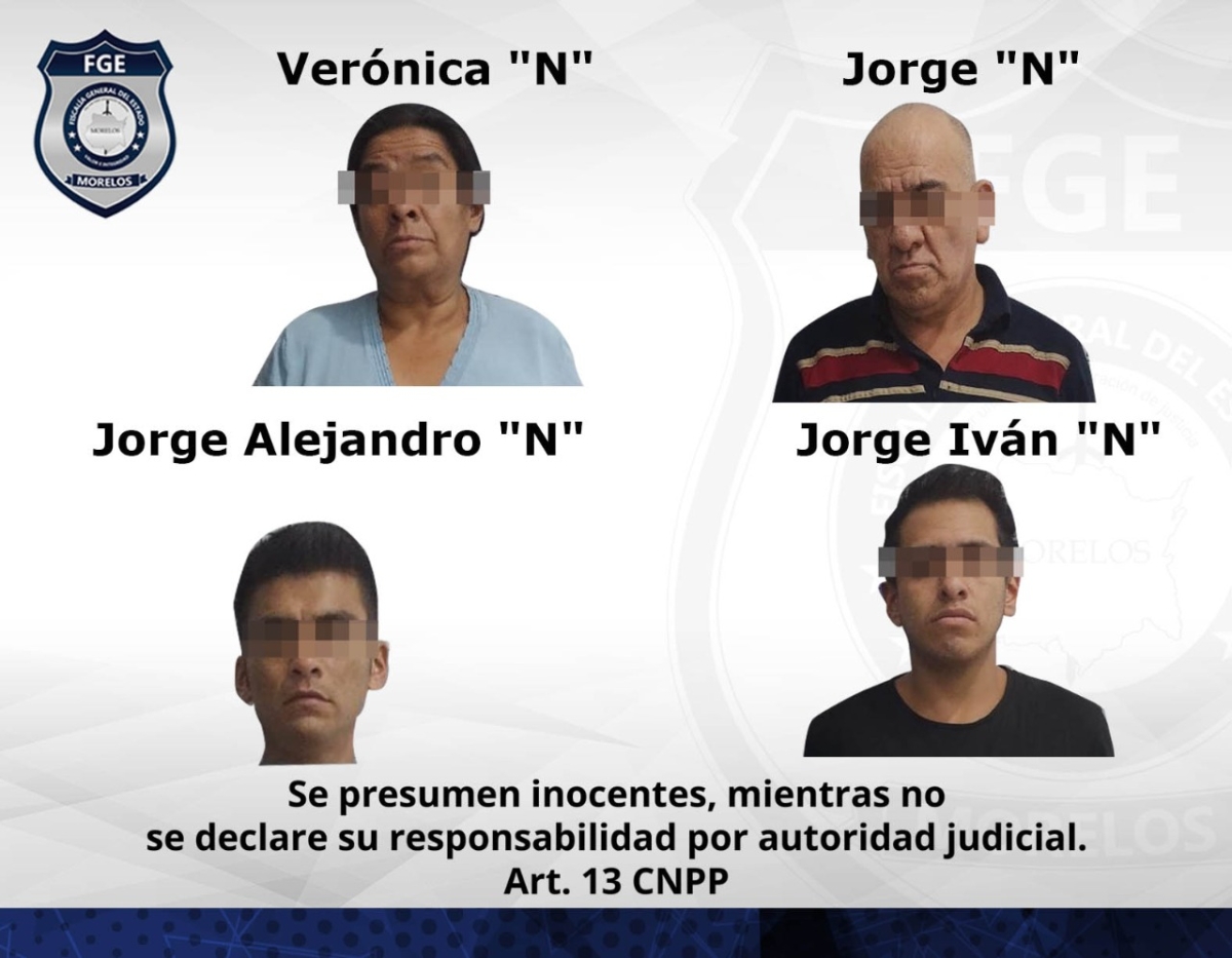 Cuatro personas fueron detenidas durante un cateo en Tetela del Volcán