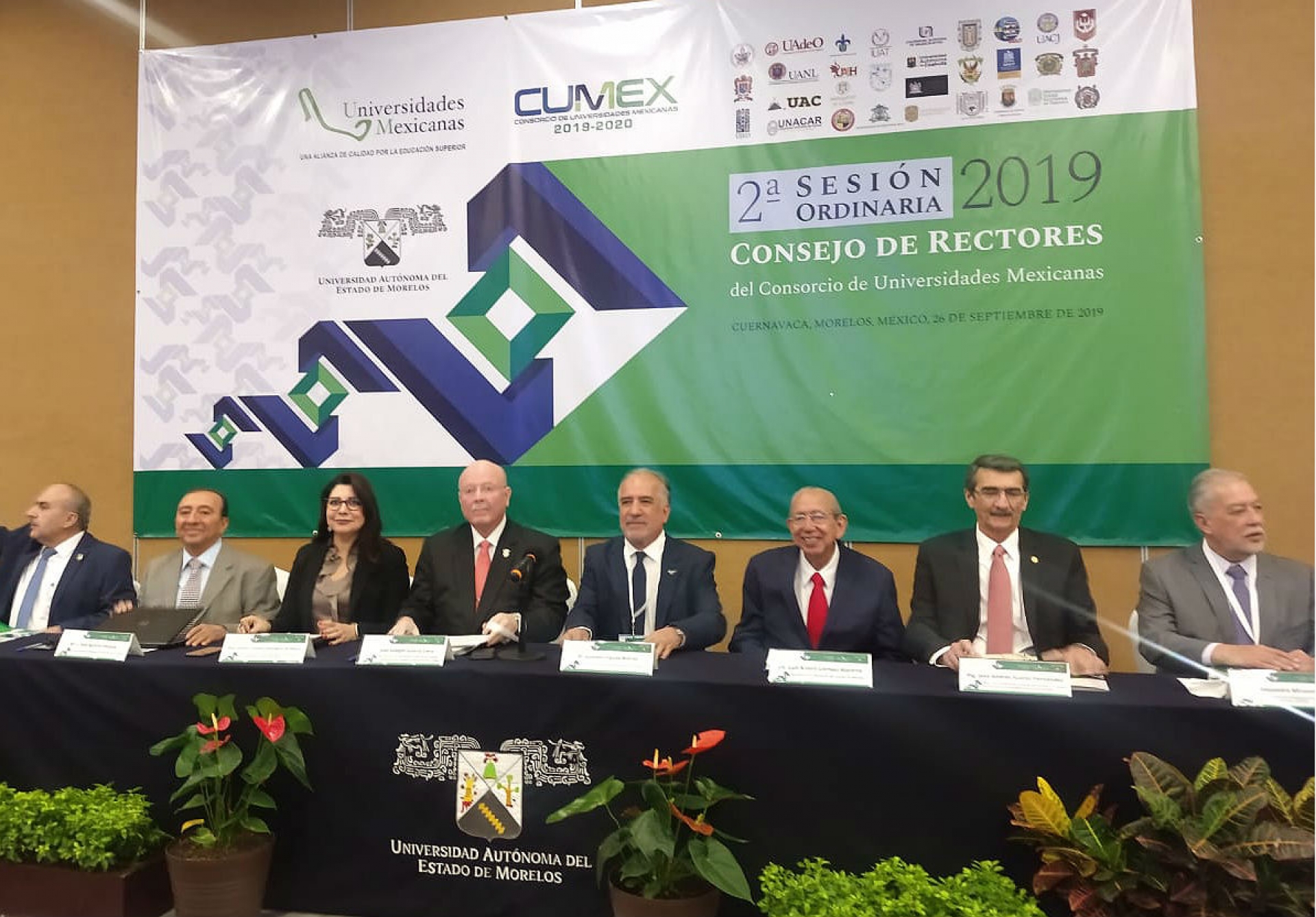 Efectúan sesión de rectores del Consorcio de Universidades Mexicanas