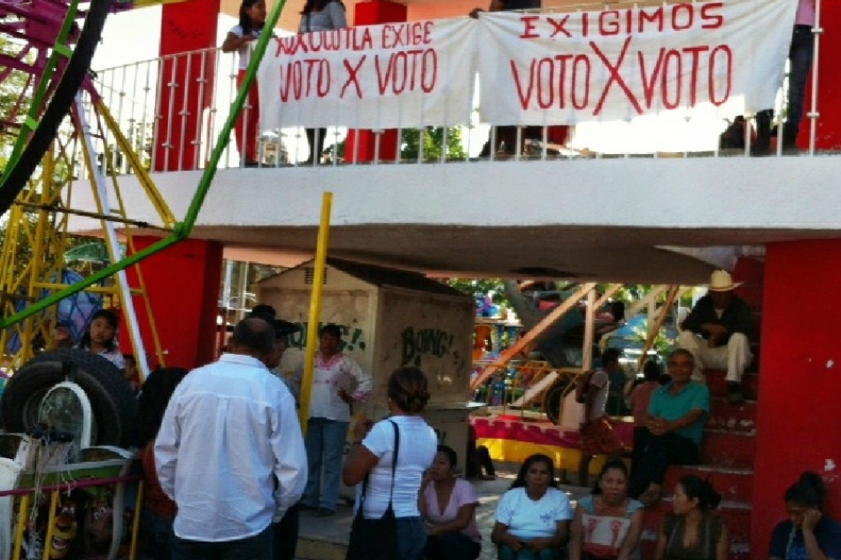 Vecinos de Xoxocotla rechazan triunfo de candidata priista