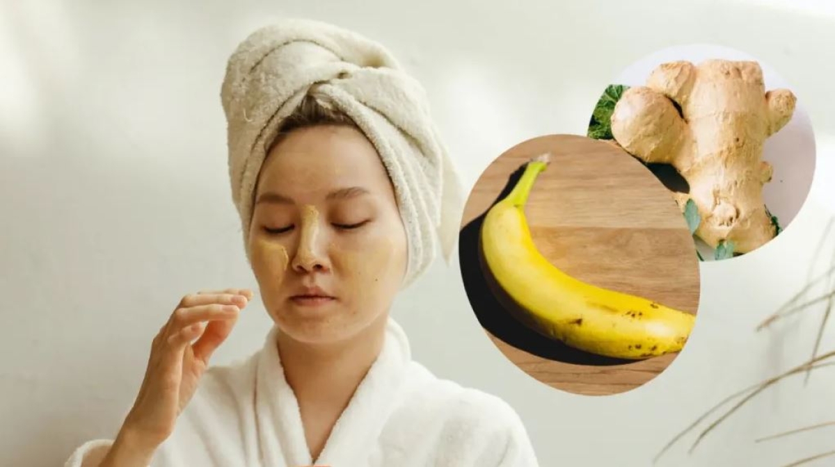Mascarilla de plátano y jengibre para combatir las líneas de expresión