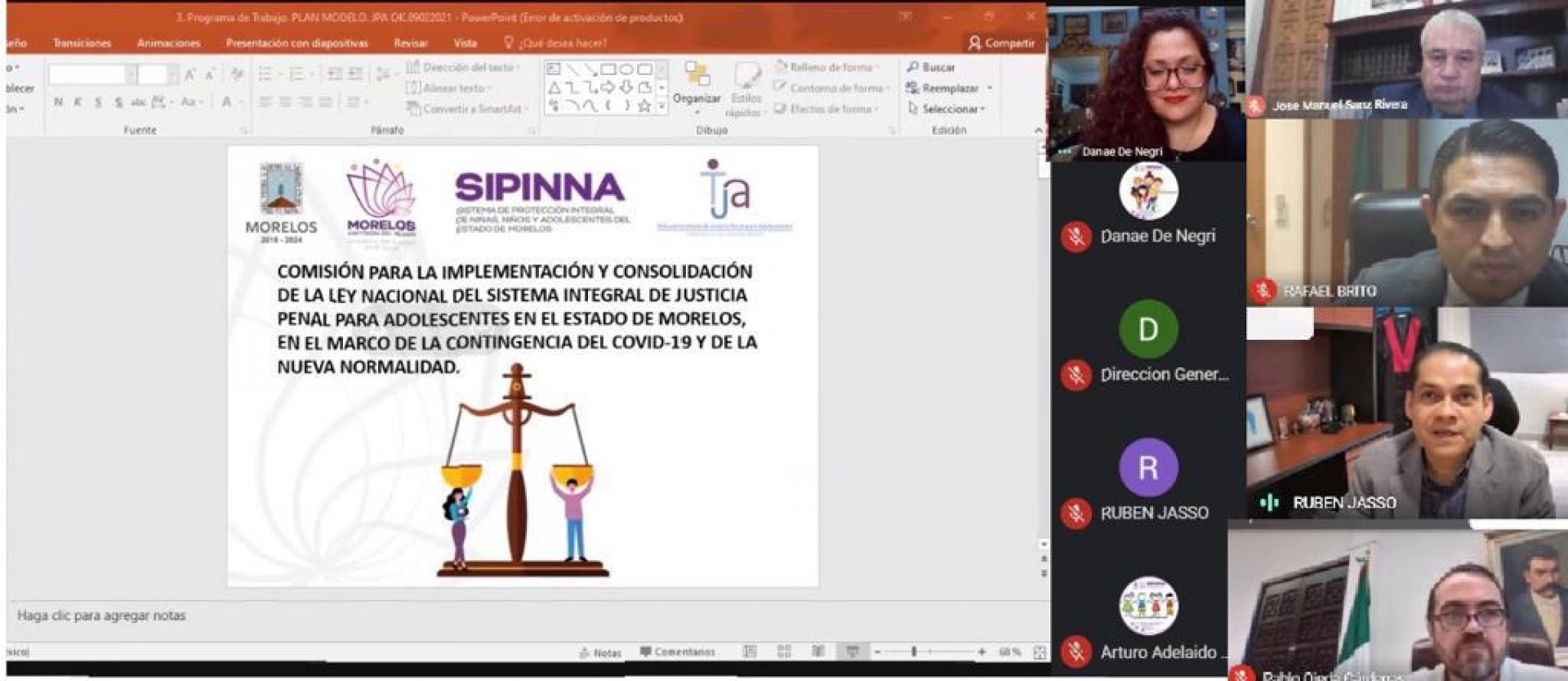 Instalan comision para implementar Ley Nacional del Sistema Integral de Justicia Penal para Adolescentes