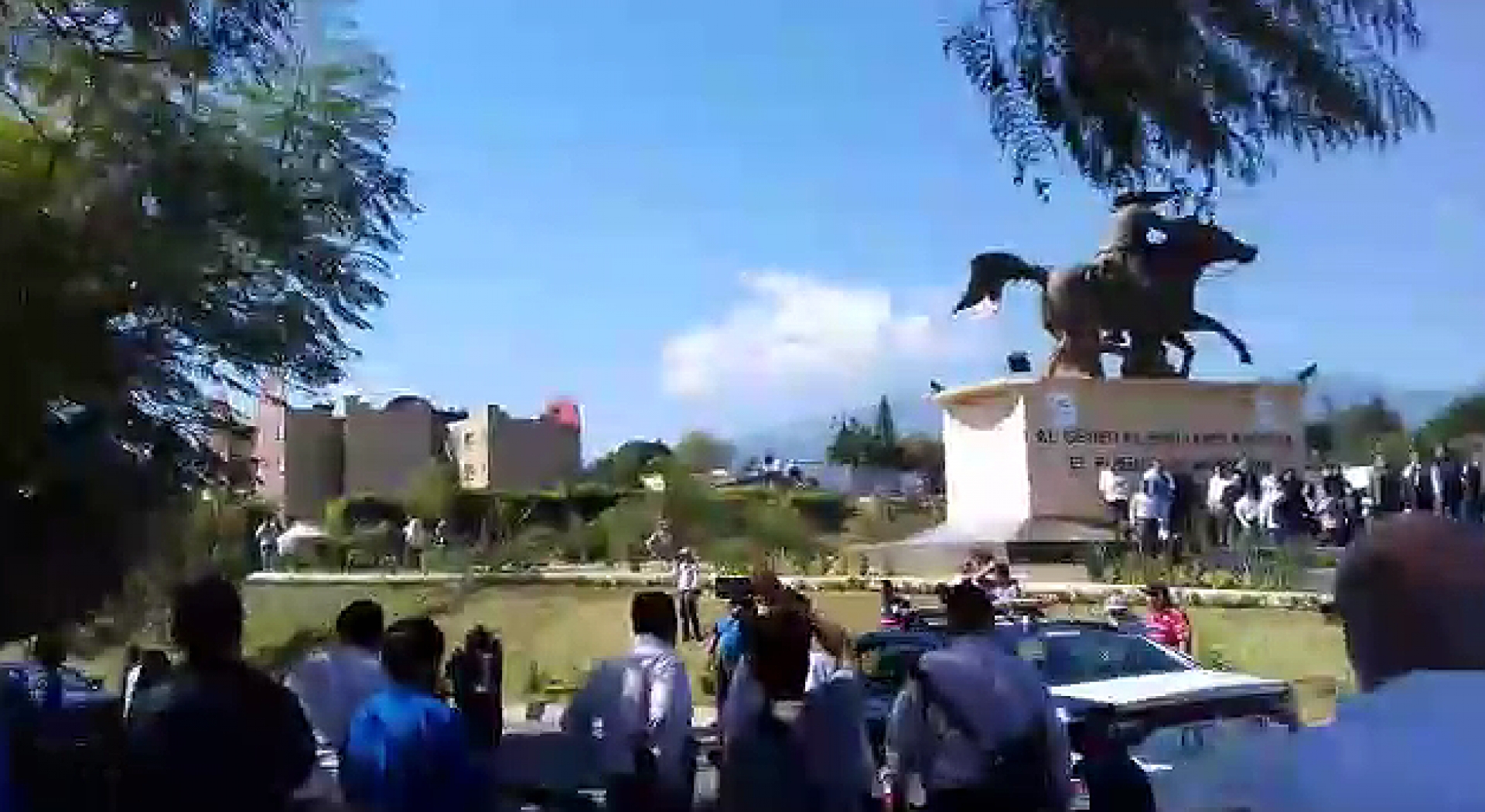 Disparos en las inmediaciones donde se inauguraba estatua de Zapata