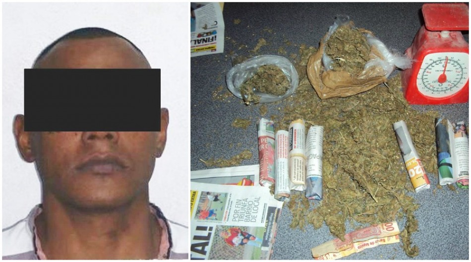 Fue sorprendido con siete dosis de marihuana