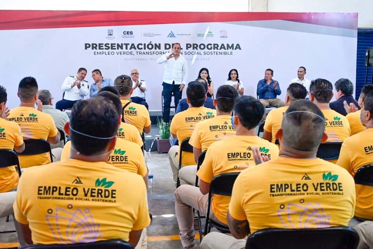 Visita gobernador Cereso de Atlacholoaya para inaugurar taller de trabajo 'Empleo Verde'