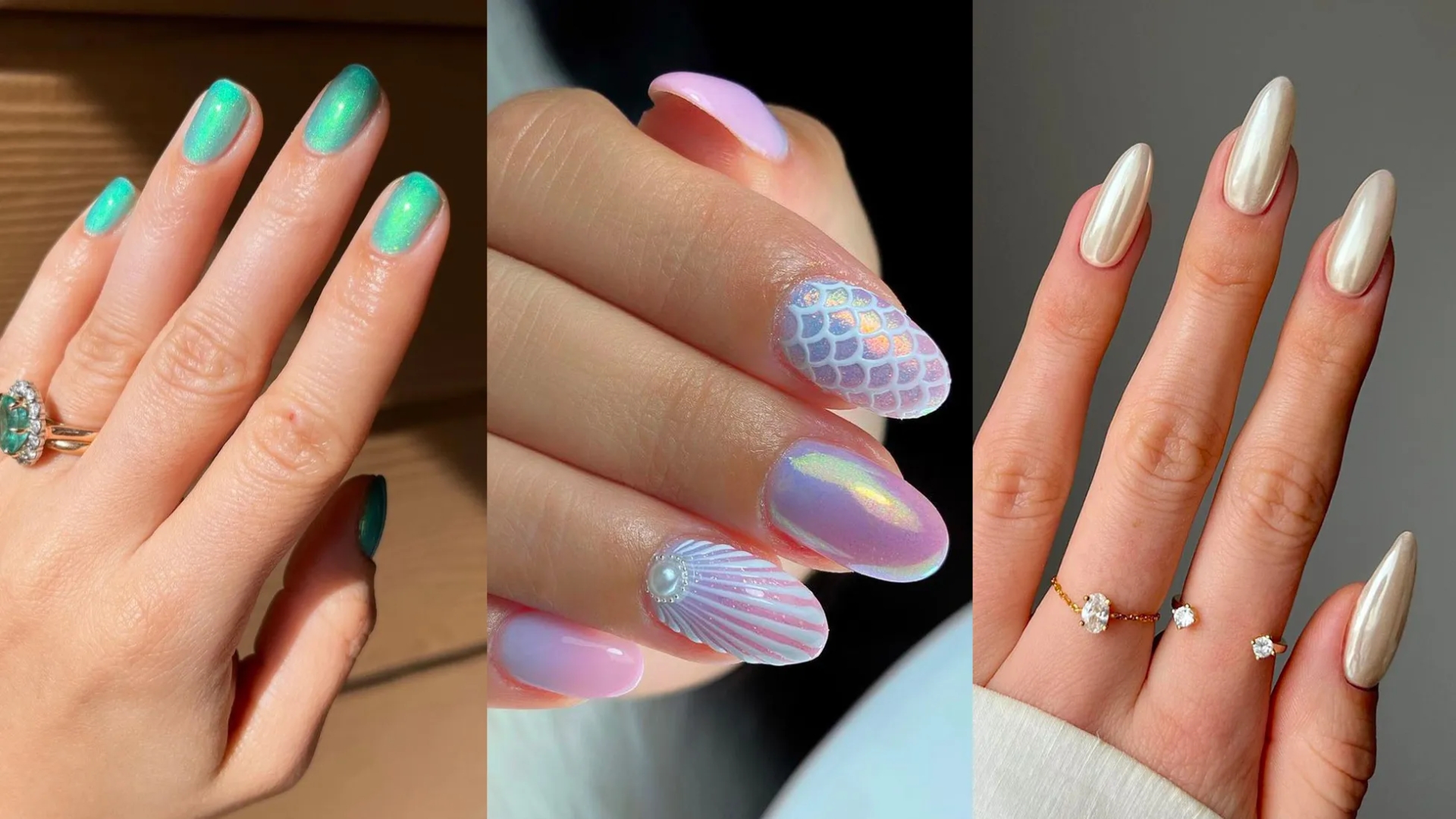 Explorando la magia del 'mermaidcore' en tus uñas: Ideas imperdibles