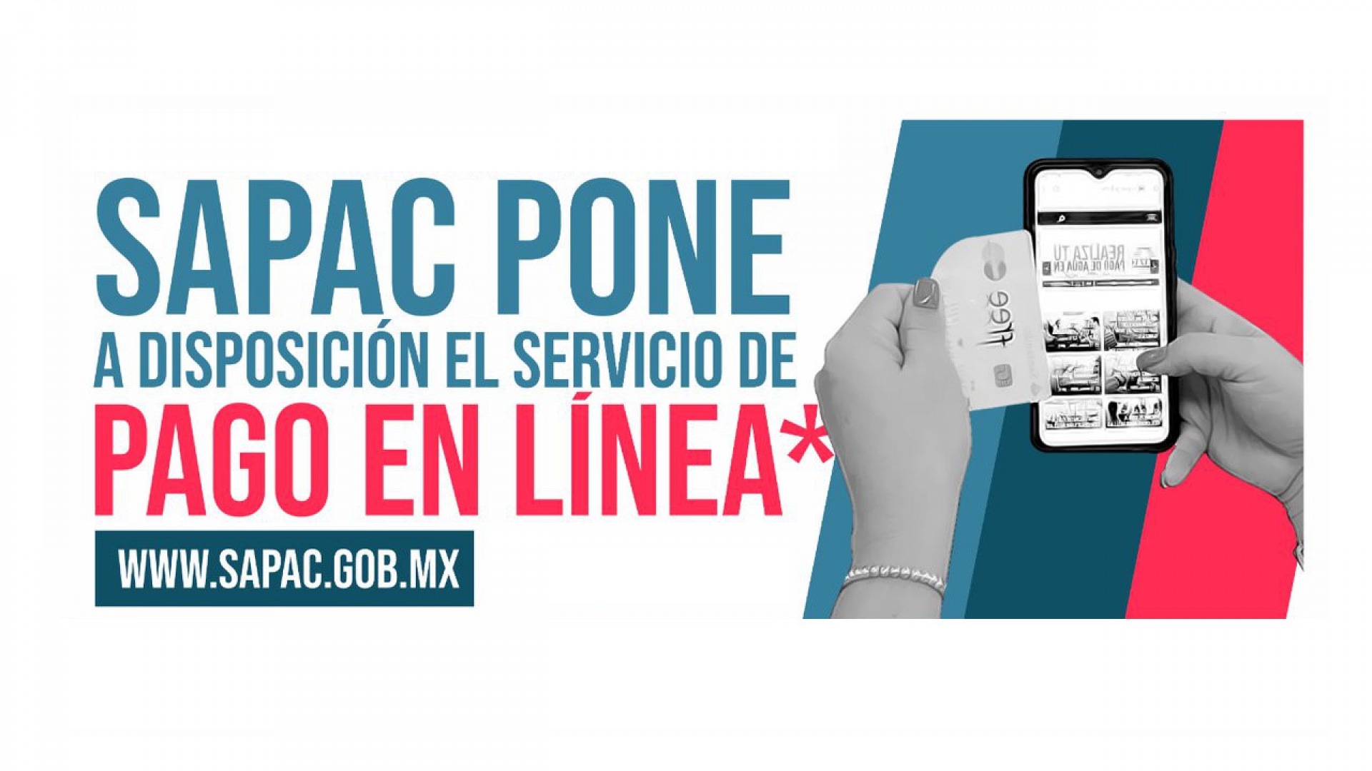 Ofrece SAPAC opciones de pago a usuarios